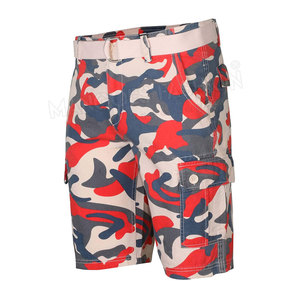 กางเกงขาสั้นลายพรางพิมพ์ลายใหม่สำหรับผู้ชายปี 2025 กางเกงขาสั้นย้อมสีแบบผูกเชือก กางเกงจ็อกเกอร์ผ้าฝ้ายเฟรนช์เทอร์รี่แบบกำหนดเอง กางเกงขาสั้นฟอกสี - Product Image 1