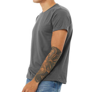 T-shirt unisexe en polycoton à manches courtes, coupe standard, t-shirts pour hommes de haute qualité - Product Image 5