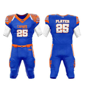 Camiseta de fútbol americano con impresión por sublimación, camisetas de fútbol americano con nombre personalizado - Product Image 1