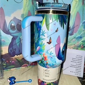 <span class=keywords><strong>Tasse</strong></span> de voyage sous vide à double paroi en acier inoxydable 40oz avec poignée isolée avec boîte-cadeau Logo personnalisé Cartoon <span class=keywords><strong>Lilo</strong></span> <span class=keywords><strong>Stitch</strong></span> Monster - Product Image 6