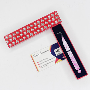 Pinzas de Precisión Profesionales para Pestañas, Personalizadas, de 90 Grados, con Punta de Fibra Hello Kitty, de Acero Inoxidable, Antiestáticas, Duraderas - Product Image 6