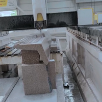 Machine de sculpture sur pierre à 3 axes JZ2540Q-2D pour le marbre et le granit, avec base en ciment détachable et table de travail séparable