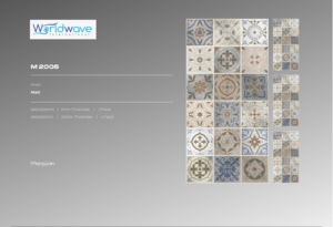 Diseño marroquí 600x1200mm GVT PGVT Azulejos 9mm de espesor Mate Acabado brillante Moderno para paredes interiores Pisos 24 \ "x48 \" Compradores globales - Product Image 4
