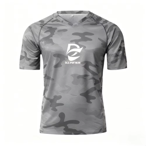 Jersey de Ciclismo MTB de Primera Calidad con Estampado de Camuflaje Multicolor, Ligero, Anti-UV, de Secado Rápido y Transpirable para Ciclismo de Montaña - Product Image 4