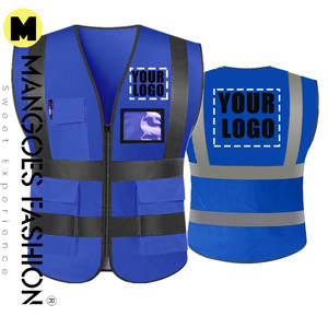 Fabricación personalizada al por mayor ANSI Clase 1 impermeable amarillo seguridad trabajo chaleco para hombres-Hi Vis ropa de trabajo personalizado Color Logo alto - Product Image 4