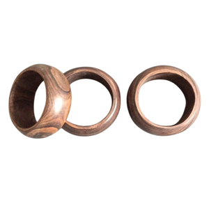 Anillo de servilleta de madera de lujo ecológico superventas, soporte para pañuelos, diseño moderno, accesorios para mesa de comedor para bodas - Product Image 2