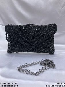 Ethnic Designer Box Clutch Luxury <b>Bridal</b> & Evening Sling <b>Bag</b> <b>for</b> <b>Weddings</b> & Festive Occasions - Product Image 5