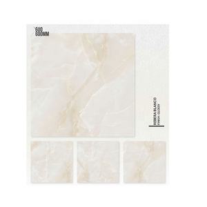 Carreaux de sol en céramique de haute qualité 600x600mm carrés d'intérieur au design moderne en pierre de marbre de style brillant indien - Product Image 6