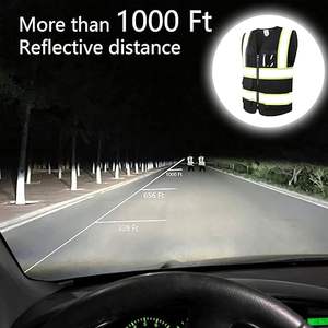 Gilet de sécurité réfléchissant de haute qualité pour hommes, gilet haute visibilité pour hommes - Product Image 2