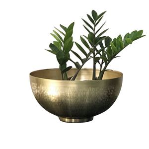 Pot de fleurs en laiton fantaisie avec finition en poudre, fabriqué en Inde, pour la décoration intérieure et le jardinage d'intérieur - Product Image 1