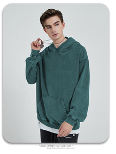 Chaqueta de Mezclilla Personalizada con Capucha, Estilo Y2K, Lavado Ácido, para Hombre y Mujer, Unisex - Product Image 5