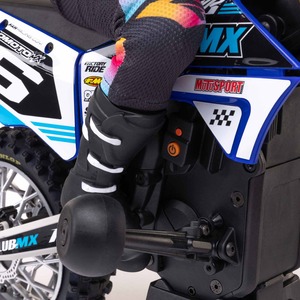 <span class=keywords><strong>1</strong></span>/4 Promoto-MX 2S RTR Moto tout-terrain RC Brushless 40+ MPH avec Gyroscope Spektrum MS6X et pneus homologués FXR Dunlop - Product Image 4