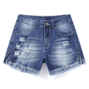 Factory <b>Cheap</b> Price Women's Denim Jeans Shorts For Women's Comfortable Low Waist Denim Jeans Shorts Customized Denim Shorts - Product Image 3