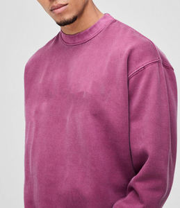 Top qualité respirant goutte épaule grande taille lavé à l'acide personnalisé numérique imprimé Logo Vintage pull à capuche et sweat-shirts - Product Image 3