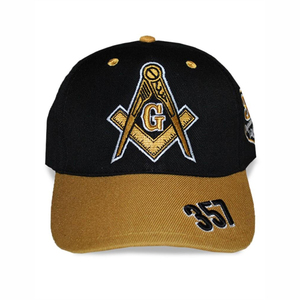 Casquette maçonnique structurée avec broderie, ajustement réglable, confortable pour les réunions cérémonielles, les activités de plein air et les tenues décontractées - Product Image 6