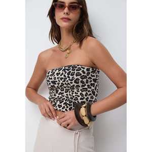 Chemise décontractée pour femmes, col rond, en mousseline de soie, tricotée, coupe courte, taille régulière, printemps, automne, taille XL - Product Image 2