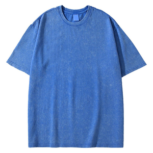 เสื้อยืดคอกลมทรงโอเวอร์ไซส์สไตล์วินเทจสำหรับผู้ชาย ผ้าฝ้ายพรีเมียม สวมใส่สบาย เหมาะสำหรับใส่ในชีวิตประจำวัน - Product Image 4