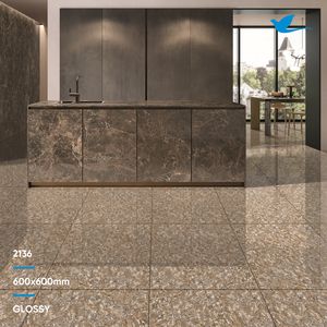 Azulejos de cerámica de 600x600MM de alto brillo para suelo de HOTEL, modelo único brillante, los mejores azulejos de baño - Product Image 3