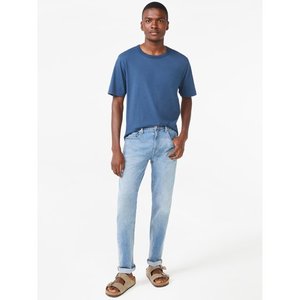 Camiseta de manga corta de algodón de peso pesado Beige de 300g, Camiseta básica holgada con cuello de verano para hombres y mujeres, tela de punto con patrón sólido - Product Image 4