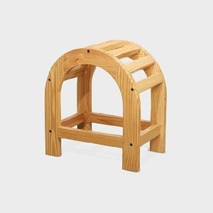 Grand accessoire de yoga en bois robuste Backbender pour l'ouverture profonde de la poitrine et l'entraînement à la flexibilité de la colonne vertébrale - Product Image 1