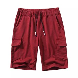 Short de jogging pour homme d'été avec logo personnalisé et poche latérale de haute qualité pour homme 100% polyester coton de couleur différente uni - Product Image 1