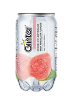 Eau gazeuse aromatisée aux fruits Glinter, best-seller, 0% de matières grasses, 0 calorie, 0 sucre, 100% fruits, reconstituant l'énergie, canette de 350 ml, 12 mois