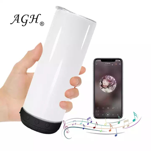 AGH Gobelet intelligent sans fil en acier inoxydable de 20 oz avec haut-parleur intégré pour sublimation - Product Image 4