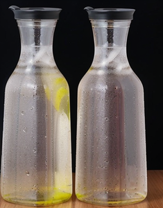 Ensemble de carafe de réfrigérateur de récipient d'eau de jus en plastique de 1000ml avec couvercles carafes de 32 oz pichet de boisson de barre avec couvercle - Product Image 5