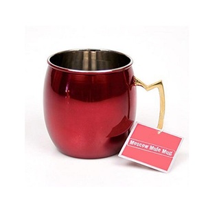 Nouveau conçu 100% pur cuivre Moscou mule martelé tasse pour boire cocktail bière Vicky tasse ensemble de 2 pièces - Product Image 6