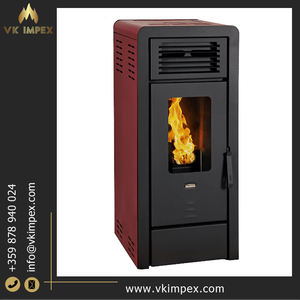 Estufa de pellets independiente de diseño moderno Consumo de 0,8-2,6 kg/h Hecho en Bulgaria para madera de combustible para el hogar y el hotel - Product Image 4