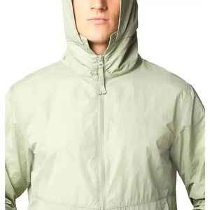 OEM Wholesale Customized Stand Collar Hooded Windbreaker <b>Jackets</b> Breathable 2.5L <b>Lightweight</b> <b>Waterproof</b> Outdoor <b>Jacket</b> - Product Image 4