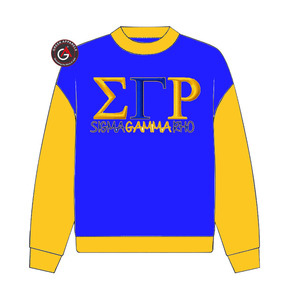 Sigma Gamma Rho Sorority bordado mujer cuello redondo sudadera | SGRho Sorority bordado señoras estilo personalizado cuello redondo - Product Image 6