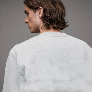 Sweat-shirt à col rond pour homme de haute qualité, 100% coton, polaire uni, écologique, impression et broderie personnalisées, logo personnalisé, automne et hiver - Product Image 5