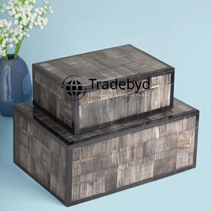 Accesorio decorativo para el hogar con incrustaciones de hueso y diseño de incrustaciones de fregona ideal para almacenamiento de joyas y estilo elegante para el hogar Tradebyd - Product Image 1