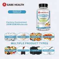 Capsules de quercétine personnalisées en usine Jiabei Suppléments vitaminiques pour adultes Soutien cardiovasculaire et bien-être général OEM/ODM