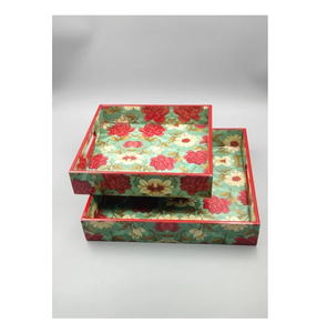 Ustensiles de cuisine Plateau de service imprimé en bois d'acacia vente chaude pour les maisons Bureau Cuisine Restaurants produit le plus vendu - Product Image 4