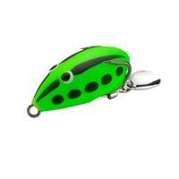 Leurre souple flottant anti-herbe de 4 cm et 5,8 g avec lame rotative, corps creux en PVC, appât de pêche de surface pour le poisson-âne