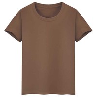 T-shirt basique pour homme en coton 200g, à manches courtes, couleur unie, avec logo personnalisé brodé ou imprimé, idéal pour les étudiants