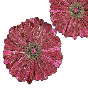 Glass <b>Beads</b> <b>Placemat</b> Embraided <b>Placemat</b> at Very Low Budget Price for Wedding Parties & Special Occasions Everyday Use - Product Image 3