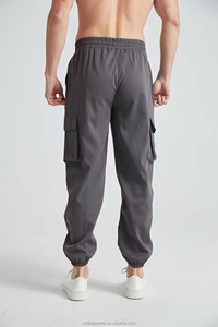 Pantalon de jogging pour homme de haute qualité avec logo personnalisé, décontracté, léger, taille élastique avec cordon de serrage, 100% coton molletonné respirant - Product Image 6