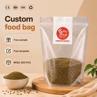 Sachets Mylar refermables à fermeture éclair, anti-odeur, de qualité alimentaire, imprimés avec logo personnalisé, pour chips, bonbons et autres snacks