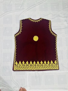 Chaleco Tradicional Afgano para Hombre, Sin Mangas, Hecho a Mano, Étnico, con Bordado Rico, Secado Rápido, Transpirable, para Verano - Product Image 3