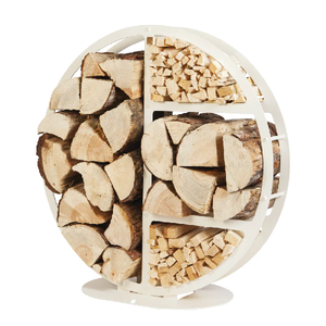 Soporte de troncos de diseño de lujo de Metal con acabado negro recubierto de nuevo diseño soporte de troncos de Metal hecho a mano de alta calidad - Product Image 5