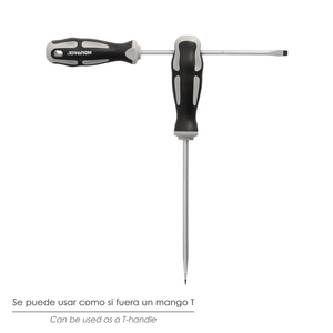 Cacciavite Piatto Stampato in Acciaio S2 con Impugnatura Bimateriale TPR Dimensioni 0,8 x O/ 4,0 x 150 mm. DIN5265 - Product Image 5