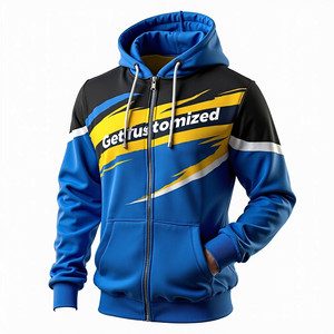 Sudaderas con Capucha Extra Grandes de Forro Polar para Hombre, Duraderas, Sublimadas, Mezcla de Algodón, Ecológicas, Personalizables, Ropa Casual de Calle - Product Image 3