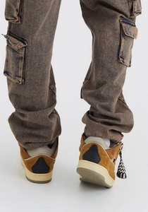 กางเกงคาร์โก้ทรงตรงผ้าถักเนื้อนุ่มสีอ่อนคุณภาพสูง ดีไซน์ทันสมัย ระบายอากาศได้ดี กันน้ำ เป็นมิตรกับสิ่งแวดล้อม ผลิตจากผ้าฝ้ายออร์แกนิค - Product Image 6