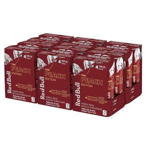Bebida Energética Premium Red Bull Edición Durazno Nectarina 250ml Paquete al por Mayor para Empresas - Product Image 1