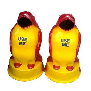2025 Premium Quality Penguin Shaped Fiberglass Dustbins Outdoor <b>Waste</b> <b>Bins</b> without <b>Lid</b> Reasonable Price for World Market - Product Image 4