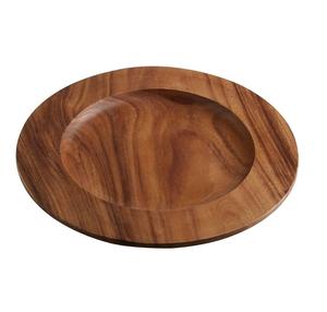Assiette de service en bois d'acacia au design unique pour les fêtes, vaisselle, plats et assiettes, 100% faite à la main, assiette en bois de la meilleure qualité - Product Image 1