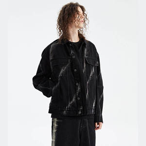 Chaquetas Vaqueras Desgastadas a la Moda, Personalizadas de Fábrica, Otoño Invierno, 100% Algodón, Frente Liso, Estilo Vintage, Venta al por Mayor, Alta Calidad - Product Image 1